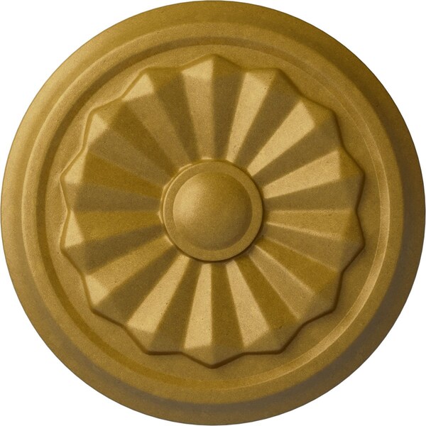 Ekena Millwork Olivia Ceiling Medallion (Fits Canopies up to 2 1/8"), Hnd-Painted Pharaohs Gold, 7 7/8"OD x 1 1/8"P CM07OLPGS - main